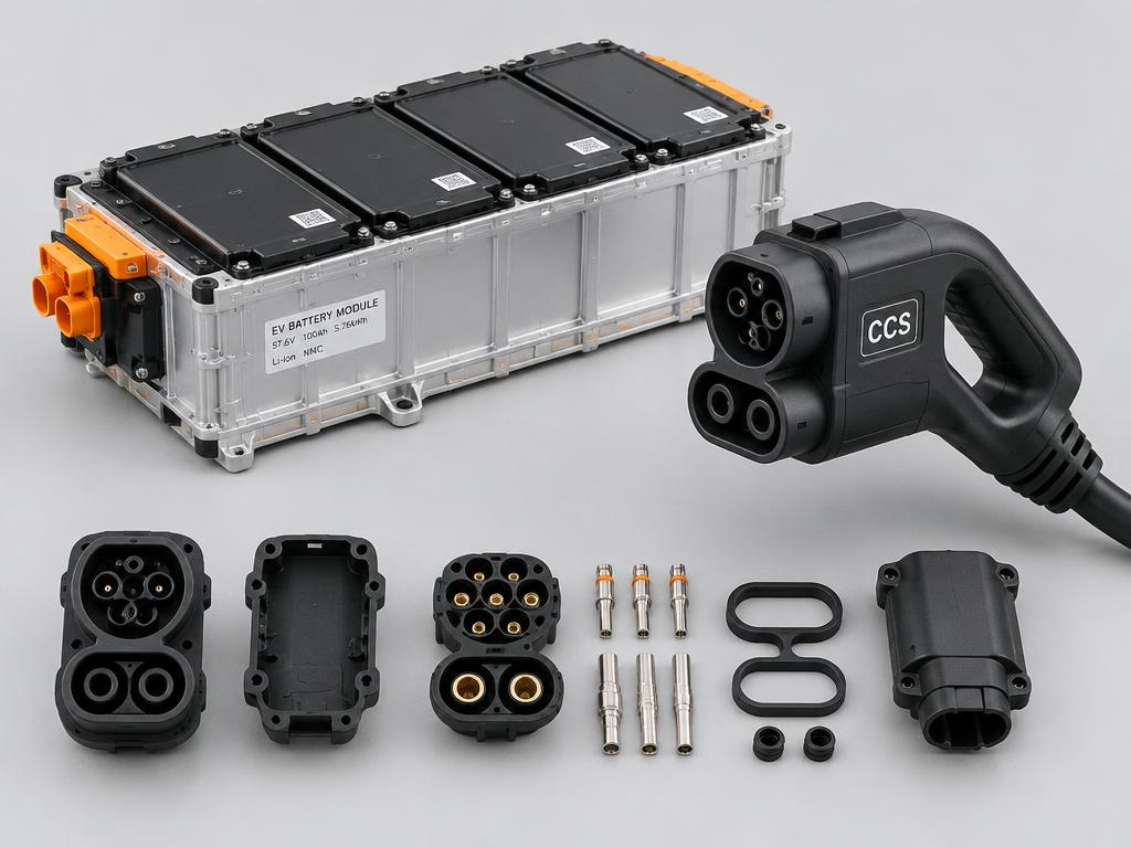 CCS2 Charging Inlet Assembly